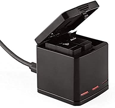 HIFFIN 3 Channel GP-FXD-901 Battery Charger Compatible with Go Pro Hero 11 10 9 Black Action Camera with USB Cable Hero 9 10 11 Black Accessories - Image 1
