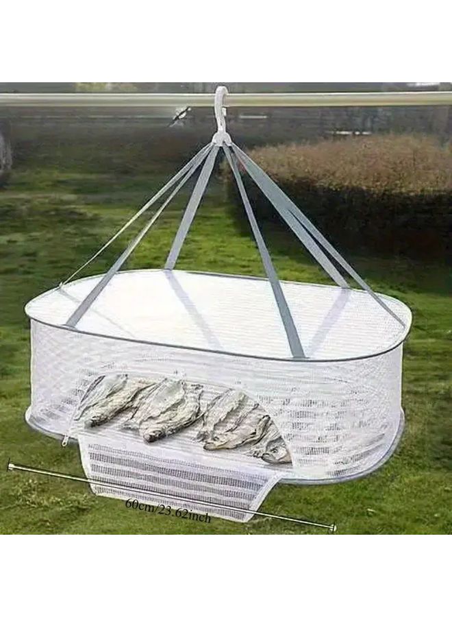 Heavy Duty Foldable 3 Tier Drying Rack Open Top Design Space Saving Kitchen Storage - Image 4