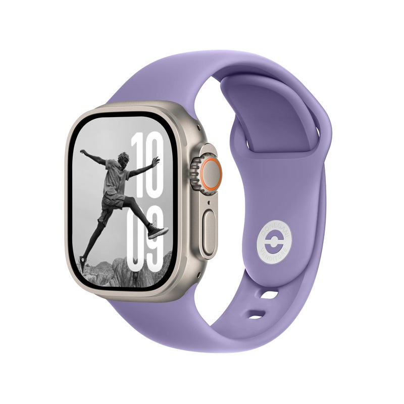 DONEGANI SB Band for Apple Watch Bands Women Men Se Ultra 2 40mm 44mm 46mm 42mm 45mm 41mm 38mm 49mm Series 10 9 8 7 6 5 4 3 iWatch Sport Strap Silicone Lavender - Image 1