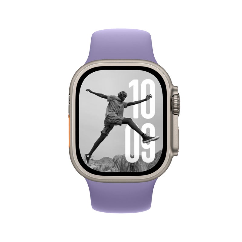 DONEGANI SB Band for Apple Watch Bands Women Men Se Ultra 2 40mm 44mm 46mm 42mm 45mm 41mm 38mm 49mm Series 10 9 8 7 6 5 4 3 iWatch Sport Strap Silicone Lavender - Image 2