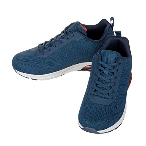 CALTO Men's Invisible Height Increasing Elevator Shoes - Navy/Red Super Lightweight Sporty Sneakers - 2.4 Inches Taller - Q230 - Size 7 D(M) US - Image 4
