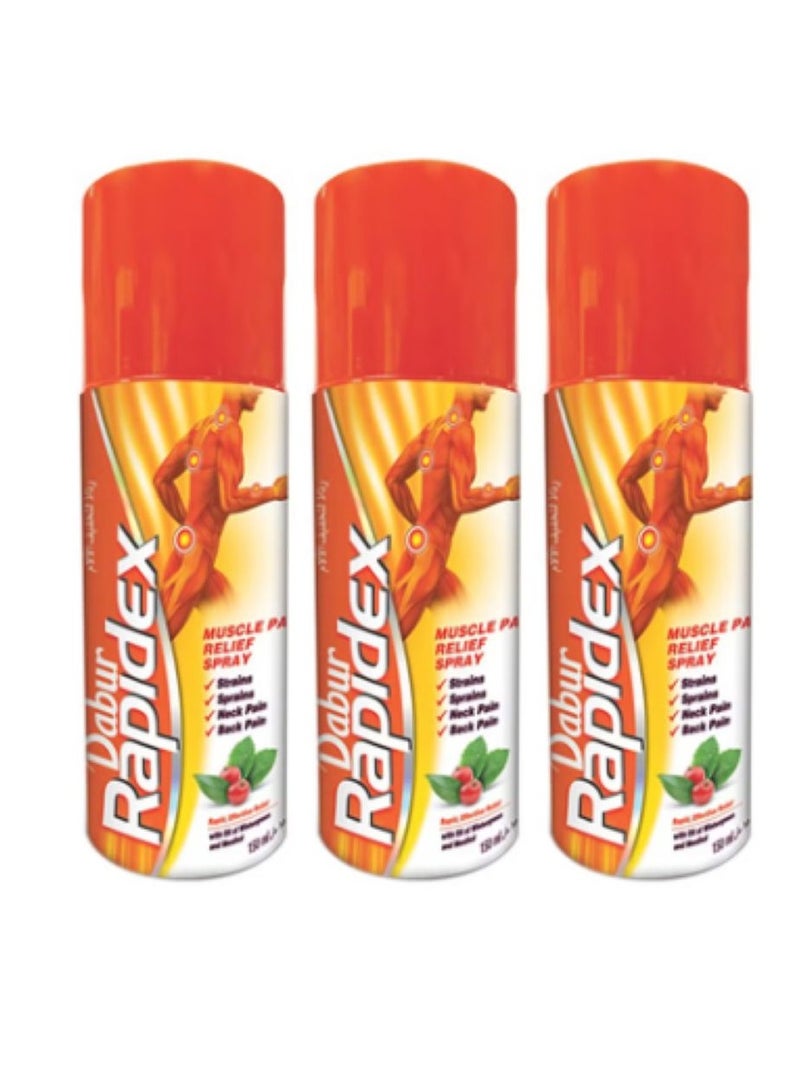 دابر بخاخ رابيدكس لتخفيف آلام العضلات 150 مل 3 قطع