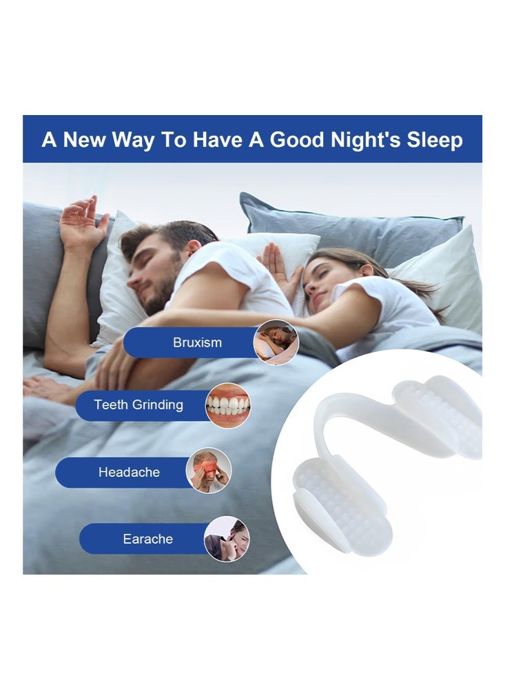 JUE FISH Dental Night Guards-2Pcs Dental Mouth Guard Soft Teeth Splint Protector Universal Anti-wear Silicone Tooth Pad for Grinding Clenching Teeth at Night - Image 3