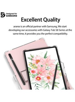 araree FLEXIELD SP Galaxy Tab S8 Series, Smart Multiple Angle Kickstand Sturdy Cover with Convenient S Pen Holder Compatible with Galaxy Tab S8 Plus - Clear  - Image 4