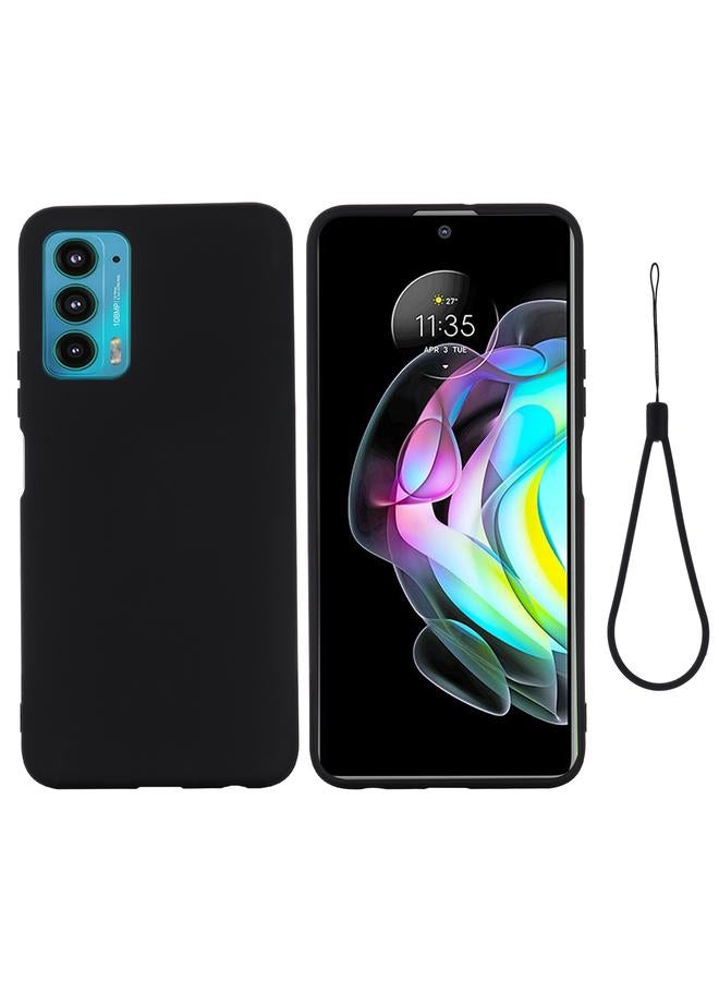 اس-توب جراب لهاتف Motorola Moto Edge 20 Pro مصنوع من السيليكون السائل المقاوم للصدمات بلون نقي مع تغطية كاملة - Image 2