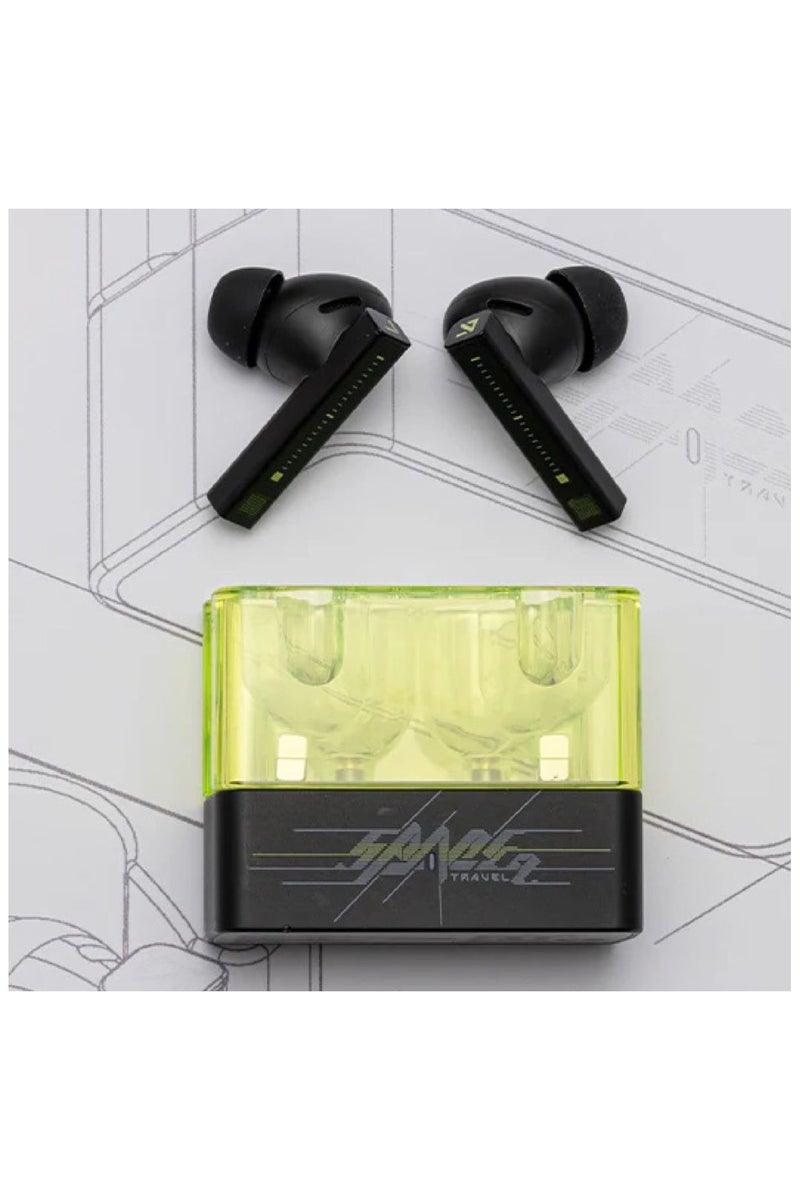 Moondrop Space Travel 2 HiFi Noise-Canceling TWS Wireless Earphone Bluetooth 6.0 ANC Low-Latency Game Mode SBC/AAC (Black) - Image 2