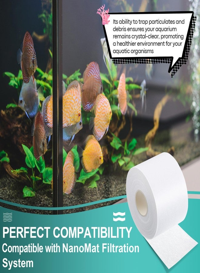 Dreyoo 2 Pack Replacement Fleece Roll Compatible with Red Reef NanoMat Roller Filters, 59' Length x 2.2" Width, Superior Filtration for Clean Clear Reef Tanks, Easy to Install - Image 3