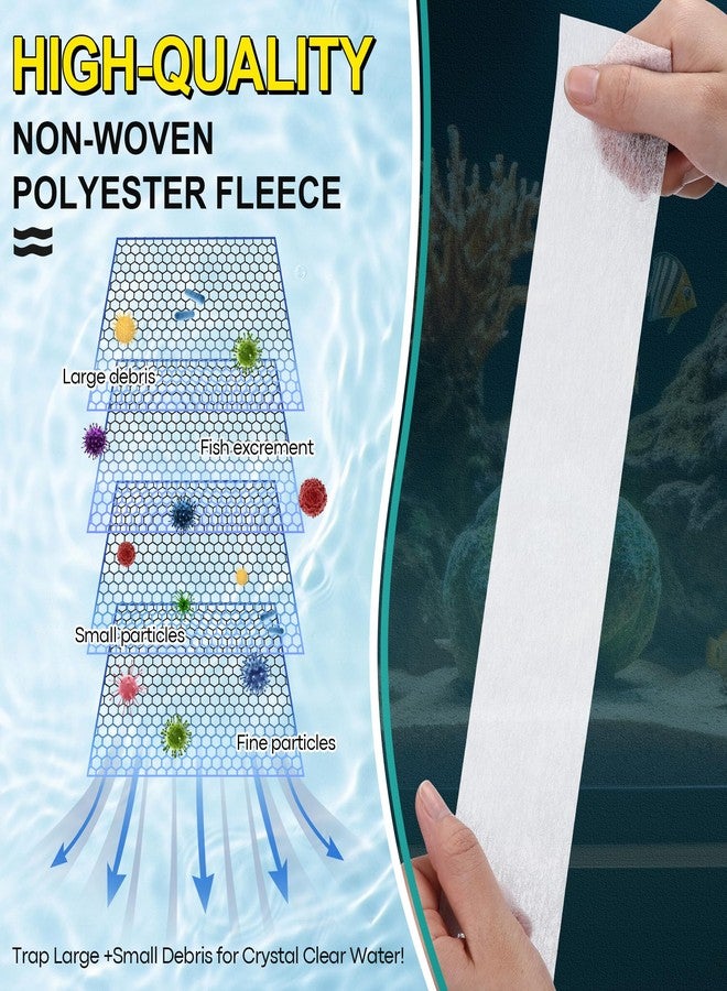 Dreyoo 2 Pack Replacement Fleece Roll Compatible with Red Reef NanoMat Roller Filters, 59' Length x 2.2" Width, Superior Filtration for Clean Clear Reef Tanks, Easy to Install - Image 5