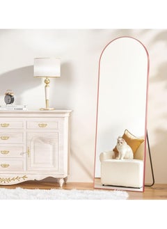Full Length Mirror With ArcH Frame – Gold Wrought Iron Floor Stand Mirror, 65 X 180 Cm Large Size, Copper-Free Silver Glass, Explosion-Proof Design For Wall Hanging, Bedroom & Living Room