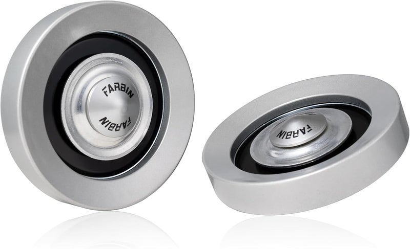 FARBIN بوق سيارة 12 فولت نغمة عالية/منخفضة مقاوم للماء بوق قطار فائق الصوت للدراجة النارية والسيارة والشاحنة وبيك أب وسيارة الدفع الرباعي (رمادي) - Image 1