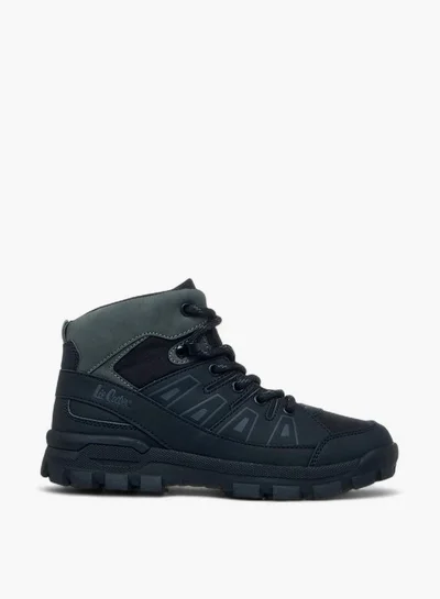 Lee Cooper Boys' Panelled Ankle Boots With Lace-Up Closure