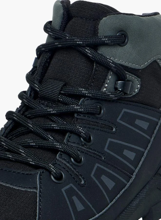 Lee Cooper Boys' Panelled Ankle Boots With Lace-Up Closure