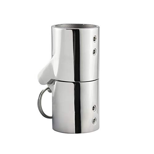 keehui 316SS Marine Grade Boat Pipe Connector, Stainless Steel Folding Swivel Coupling Tube Pipe Connector Boat Hardware Fitting For (32mm)1-1/4inch tube - Image 1