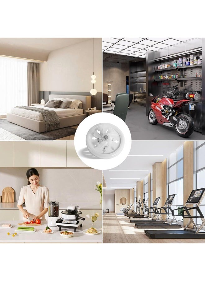 Ceiling Fan with LED Light, Remote Control, 3 Color Dimmable (Warm/Neutral/Cool), 360° Rotating Oscillating Fan, E26/E27 Base Extender, Socket Fan Light for Kitchen Bathroom Bedroom Home Office