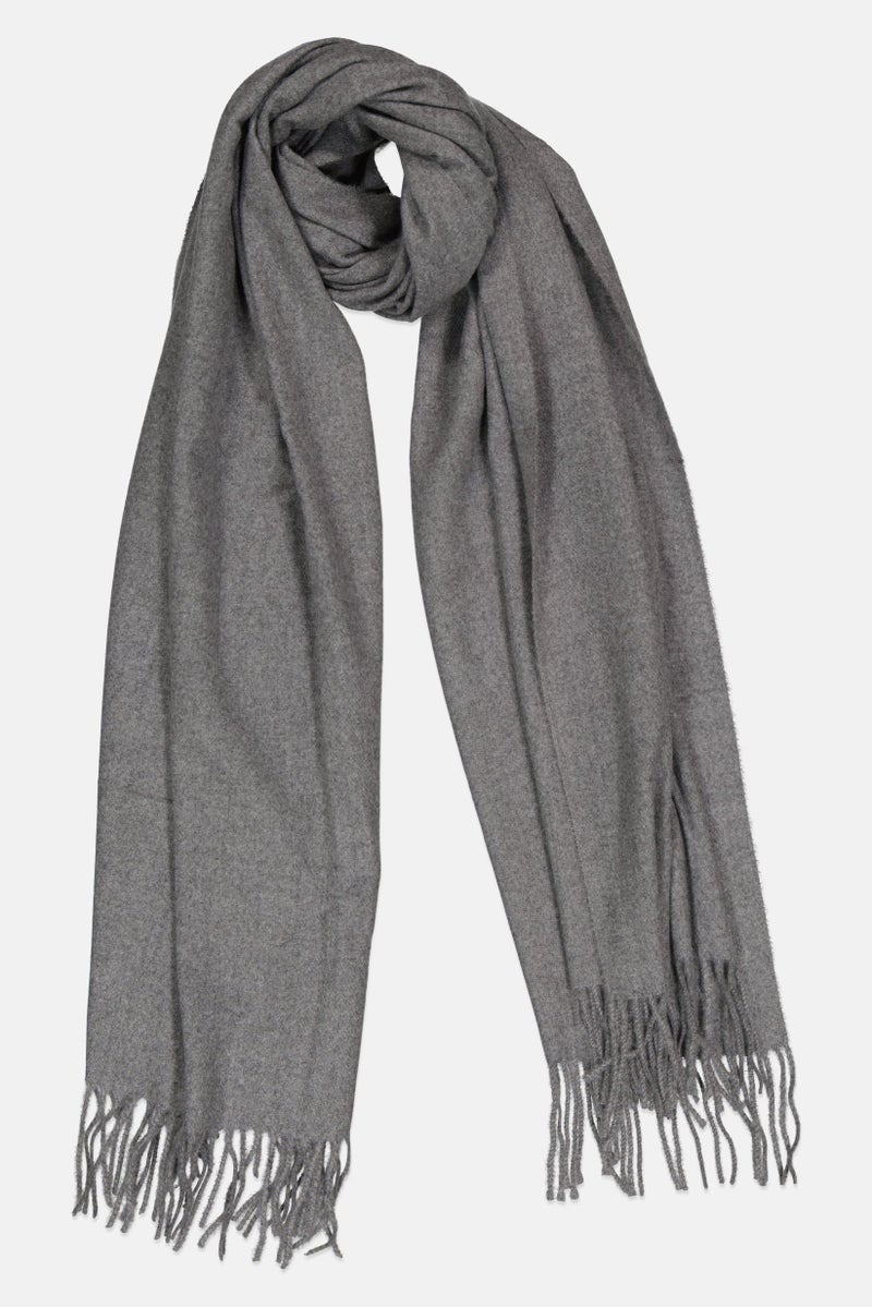 London Fog Women Heather Scarfs 180 x 70 cm, Light Grey  - Image 1