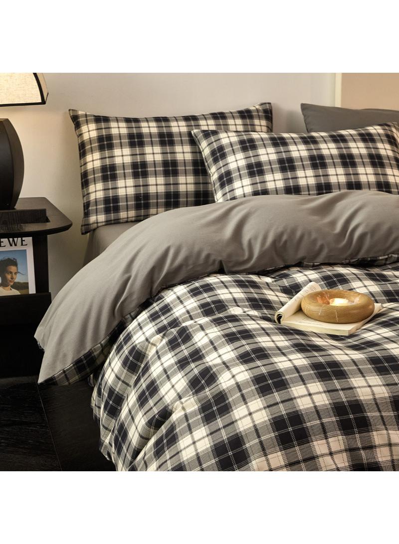 Bluejw 4 Pieces Cotton Comforter Sets Fits 1.5M /1.8M Double Size Bed Housewarming gift Birthday Gift - Image 1