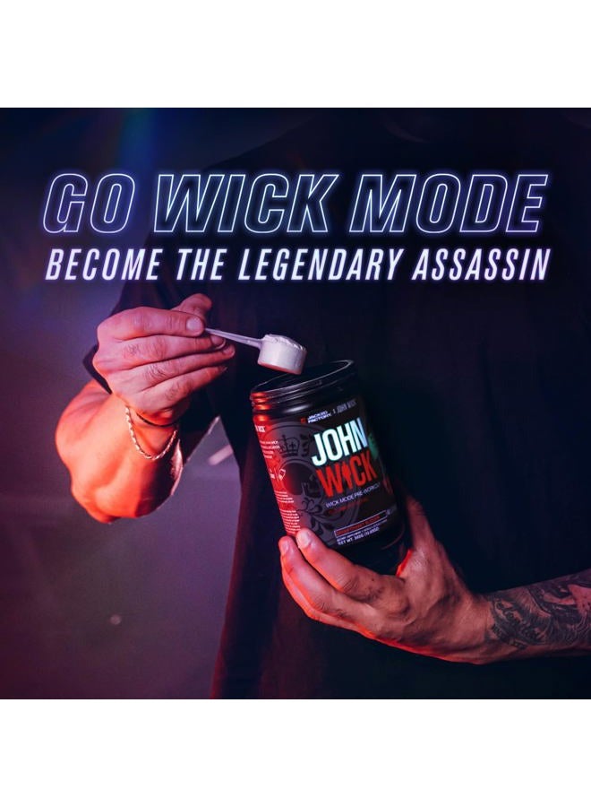 Jacked Factory X John Wick - Wick Mode Pre Workout Powder - Intense Energy, Battle-Ready Focus, Unstoppable Commitment, and Sheer Will - 40 Servings, Last Tropical Sunrise  - Image 4