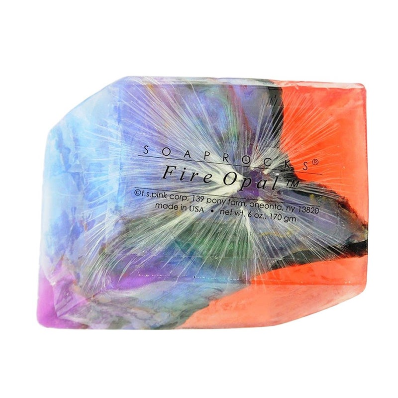 SoapRocks TS Pink FireOpal Soap that looks like a Rock  6 oz Gem Rocks Birthstone Jabn Gemstone