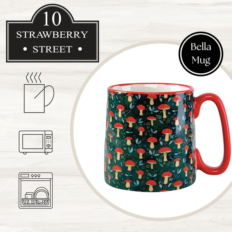 10 Strawberry Street Bella Toadstool Mushrooms Mug Set of 4 - Image 5