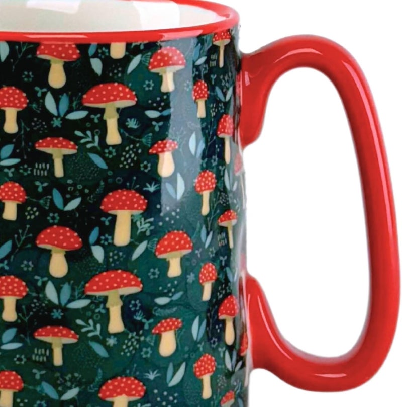 10 Strawberry Street Bella Toadstool Mushrooms Mug Set of 4 - Image 4