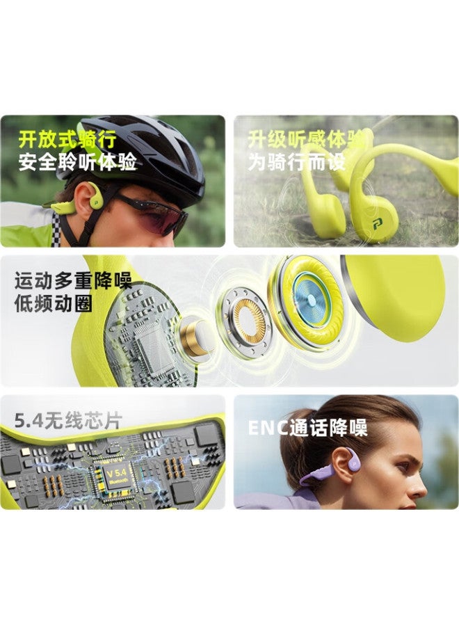 Polvcdg X1 Bone Conduction Headphones Sports Wireless Bluetooth Headphones Open-Ear Professional Running Cycling Outdoor Hanging Ear Long Battery Life Waterproof Sweatproof Anti-Drop - Image 2
