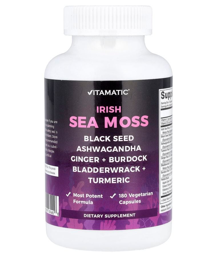 Vitamatic Irish Sea Moss 180 Vegetarian Capsules