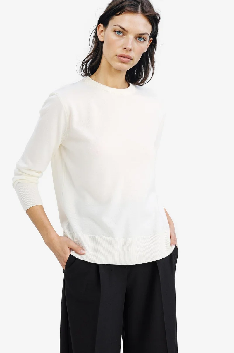 ديفاكتو Relax Fit Crew Neck Knit Pullover