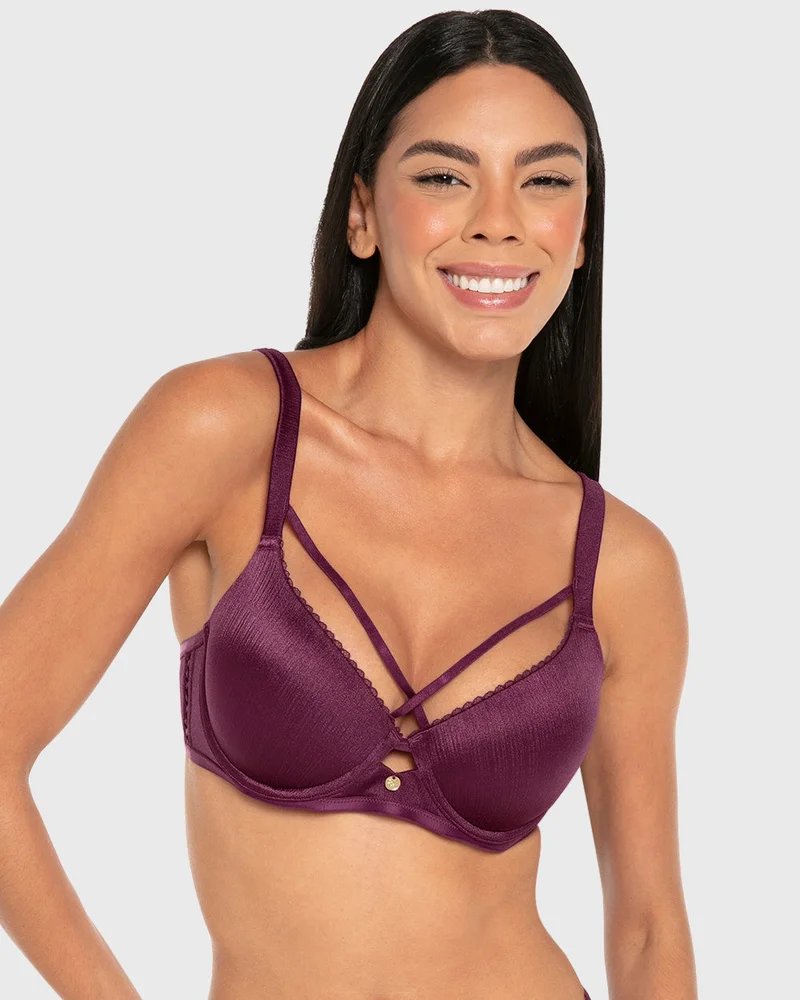 Isla & Evie Isla & Evie Microfiber Lightly Lined Full-Coverage Bra