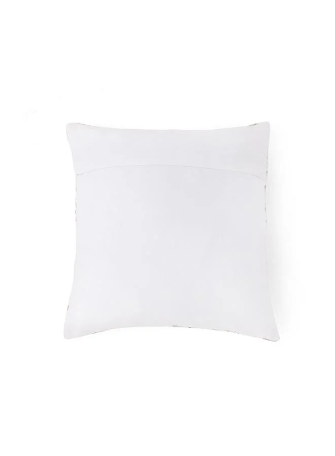 Sanskrutihomes Velvet Multi Floral Cushion Cover, Medium