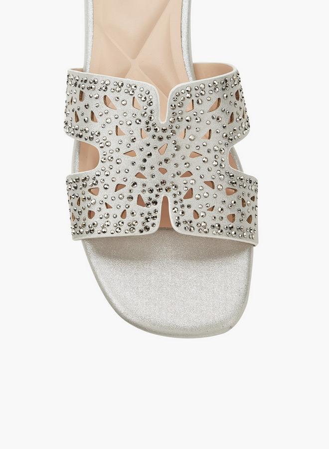 Celeste Women Embellished Flat Sandals - Image 4