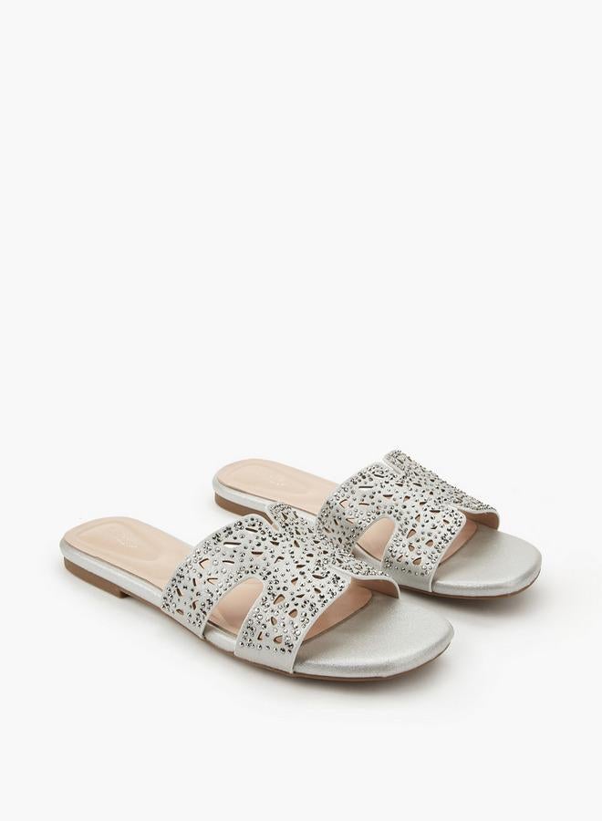 Celeste Women Embellished Flat Sandals - Image 1