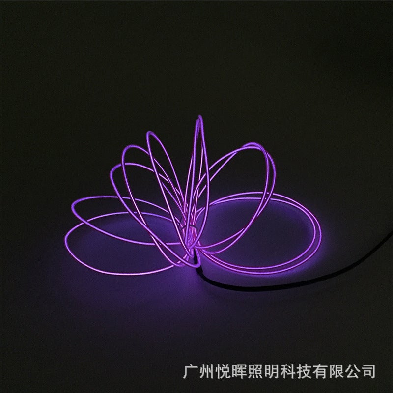 Highlight EL cold light 2.3mm Luminous Lamp Line 12V power supply decorative lamp atmosphere lamp performance decorative props - Image 5