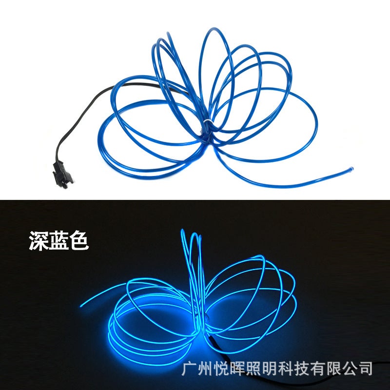 Highlight EL cold light 2.3mm Luminous Lamp Line 12V power supply decorative lamp atmosphere lamp performance decorative props - Image 1