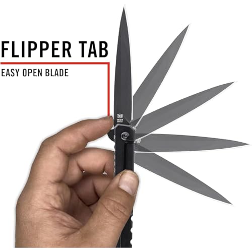 COAST Founder's Collection ORIGIN EDC LX532 Folding Pocketknife, Flipper Tab, Frame Lock, Pocket Clip, Stainless-Steel, Black - Image 4