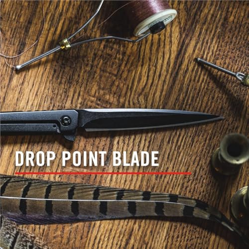 COAST Founder's Collection ORIGIN EDC LX532 Folding Pocketknife, Flipper Tab, Frame Lock, Pocket Clip, Stainless-Steel, Black - Image 3