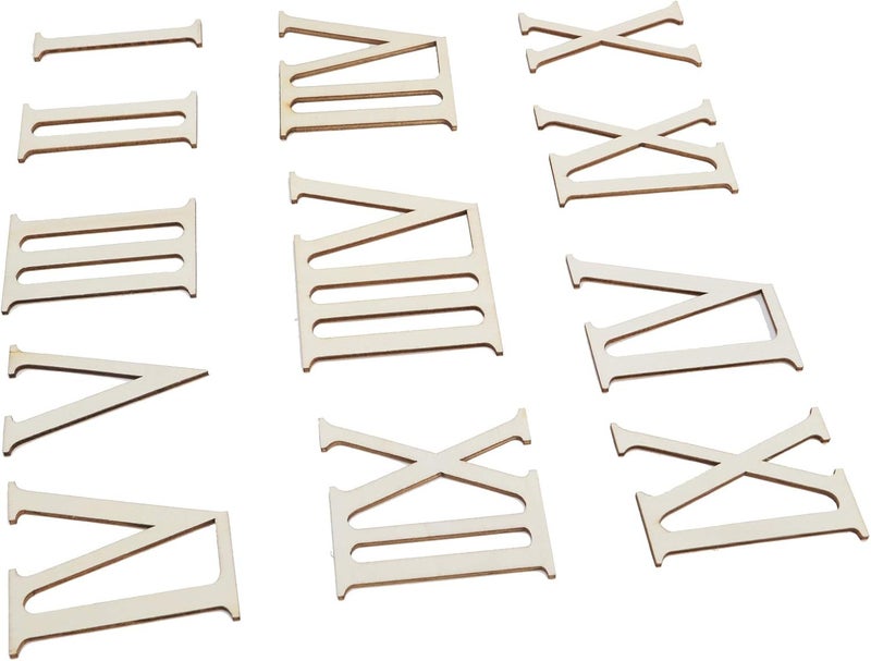 [Match Saudi living habits] GOTOTOP Wooden Roman Numerals, Handmade Craft Set, 12Pcs Clock Numbers, Great for DIY Projects and Home Decor Comfortable to use Thousands bought Resist frequent use Designed per consumer needs Fit Saudi climate New to market Highly recommended by buyers Long lasting durability Low maintenance needed Big cost saving Full buyer satisfaction Home practical item Renewed new edition Popular across all KSA cities Great for gift & personal use Indoor & outdoor usable Precision design High demand product Buying recommendation Defect-free product Loved by thousands of buyers Special limited version Multi-scene application Home & office use - Image 3