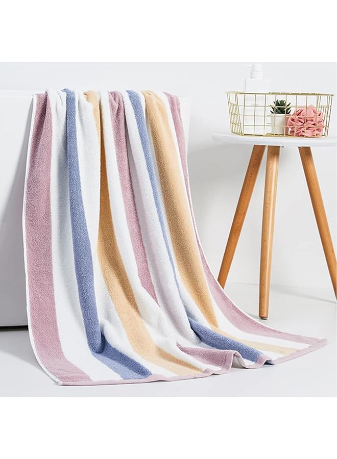 Zaboon Bath Towel Large Thick Cotton Bath Sheets Household Beach Swimming Pool Towels Absorbent 35X71 Inch（90X180 Cm） (Purple) - Image 1