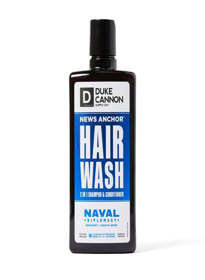 Duke Cannon Supply Co. Duke Cannon News Anchor® 2-in-1 Hair Wash - Naval Diplomacy, 14 oz. - Image 1