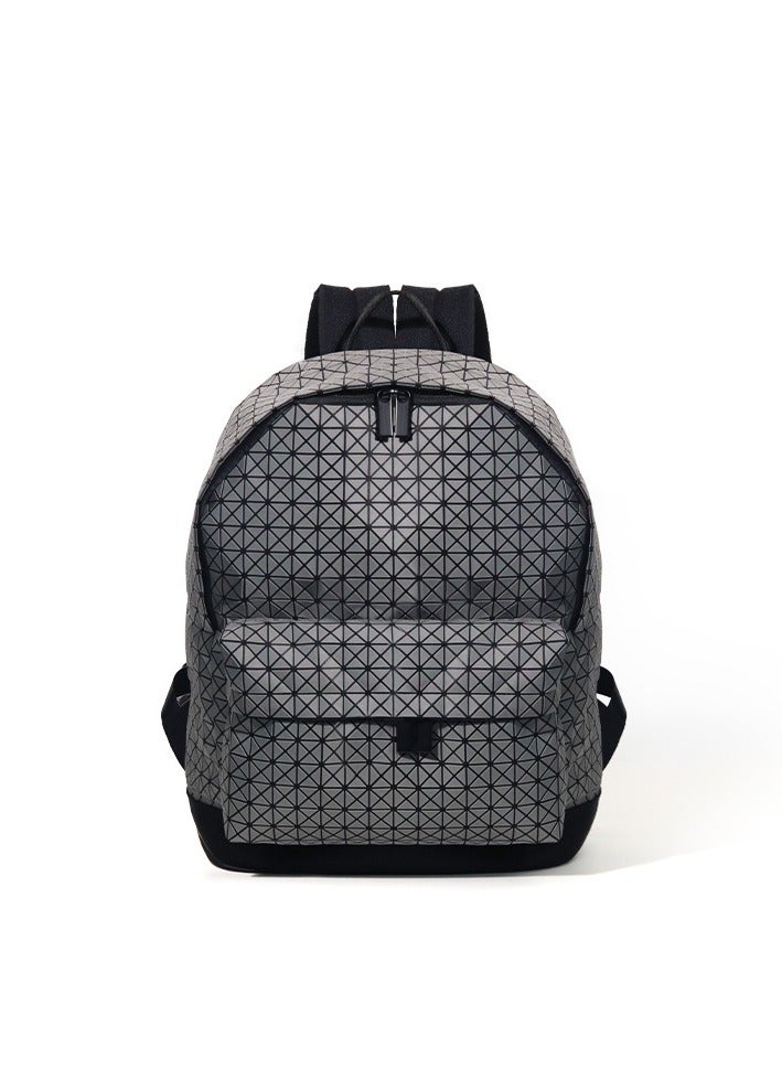 Japanese silicone backpack, niche for commuting, large capacity student backpack, frosted men's and women's universal diamond travel backpack