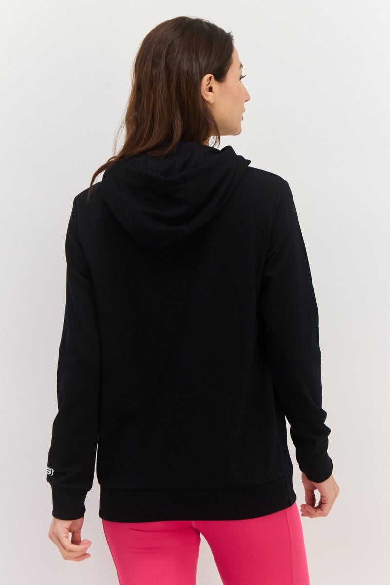 SKECHERS Women Sportswear Fit Long Sleeves Outdoor Hoodie, Black  - Image 4