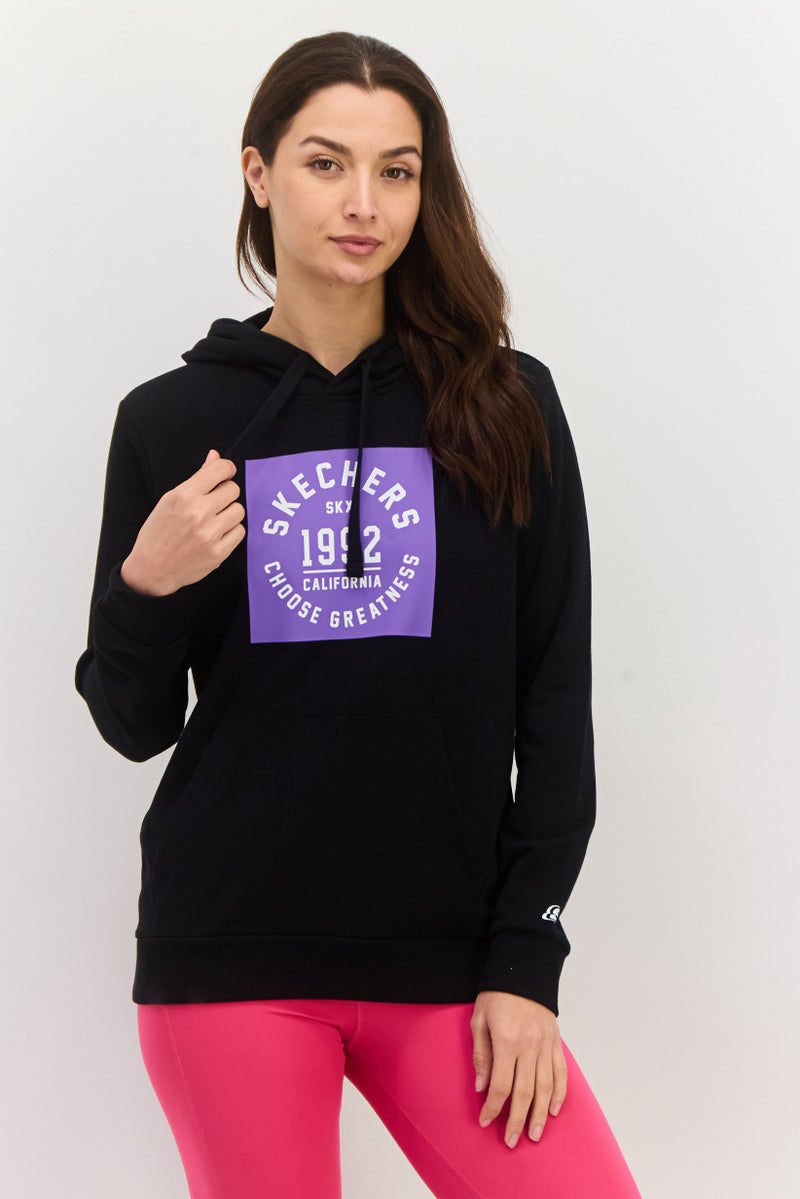 SKECHERS Women Sportswear Fit Long Sleeves Outdoor Hoodie, Black  - Image 1