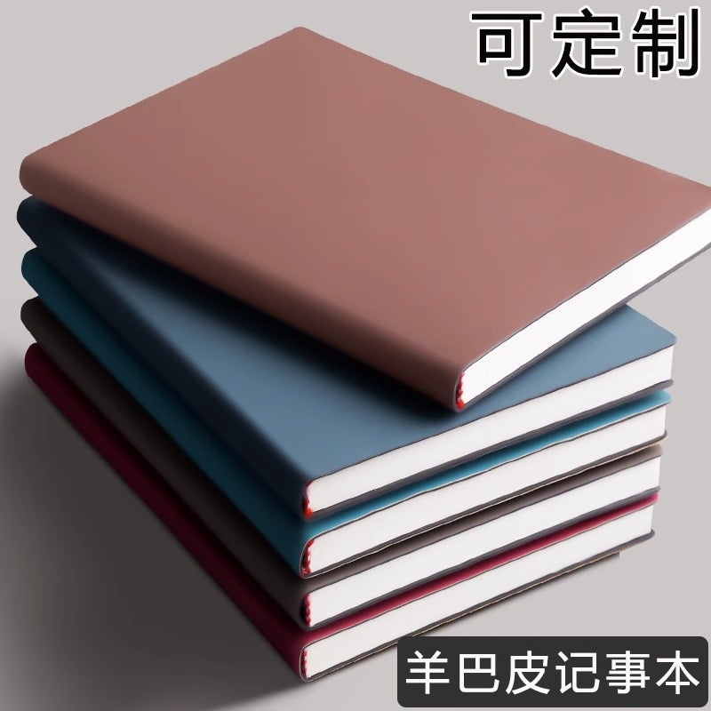 A5 Notebook Work Office Meeting Recording Notebook Business Thick Notebook Thickened B5 Notepad Printable Logo - Image 2