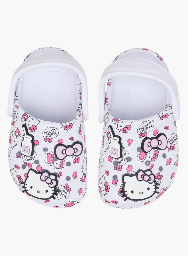 Hello Kitty Print Clogs with Backstrap - Image 1