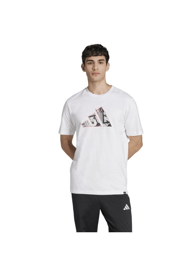 Adidas M Photo Logo T White Training T-Shirts For Men XS - Image 2