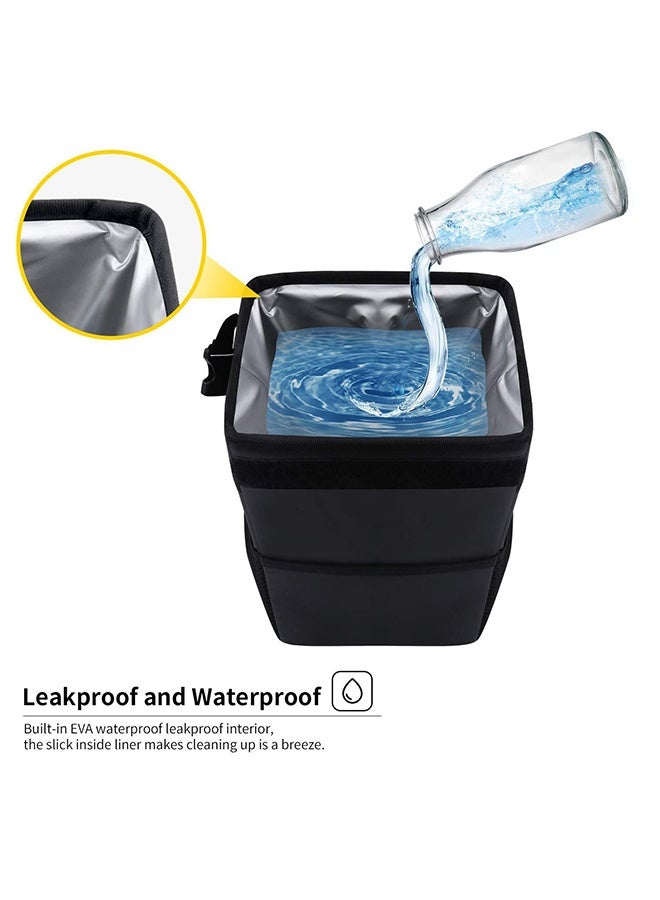 Foldable Car Trash Can with Lid – Hanging Waterproof Car Organizer & Storage Bin, Multifunctional In-Car Garbage Bag - Image 4