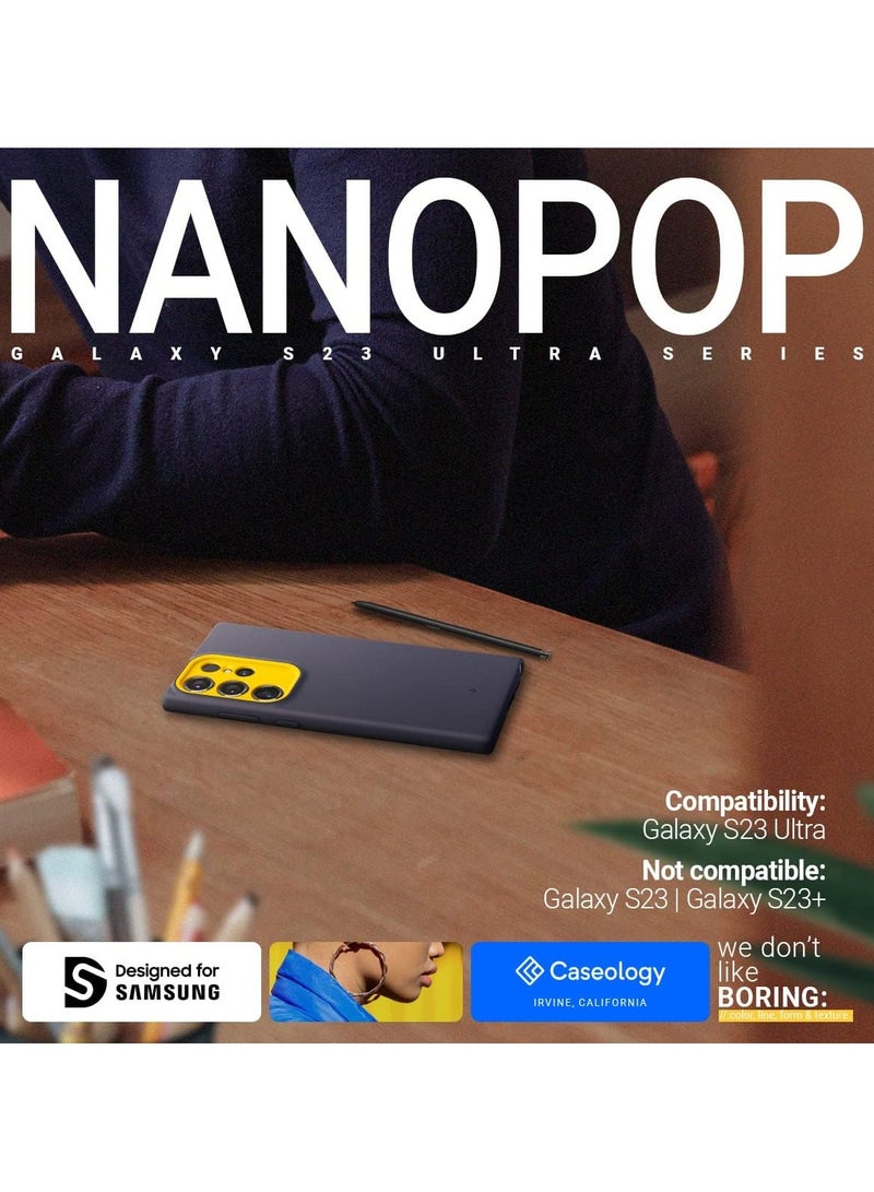 Caseology Nano Pop Samsung Galaxy S23 ULTRA Case Cover - Blueberry Navy - Image 2