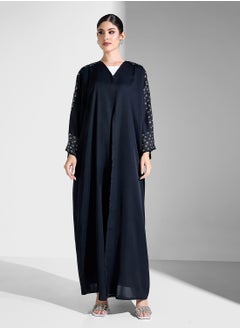 Abaya With Embellished Sleeves & Sheila - pzsku/Z1E74629BBA88E7D3DED9Z/45/_/1740546263/19fd1653-8d42-4b0d-afd4-f5a989a6a65f