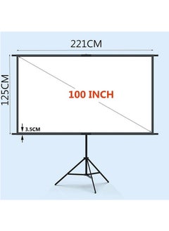 JCB CHIC Projector Screen and Stand, 100“ Indoor Projector Screen 16:9 4K Outdoor Portable Projector Screen with Stand, Easy Setup, Wrinkle-Free, Projection Screen for Backyard, Camping, Living Room  - Image 2