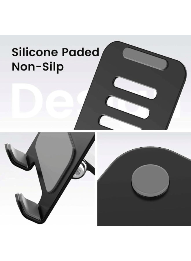 هوم كير حامل هاتف ذكي مكتبي جديد من هوم كير بريميوم 2026 مع قاعدة دوارة 360 درجة، قابل للطي، حامل هاتف محمول/جهاز لوحي، حامل هاتف خلوي HC 3600 - Image 3