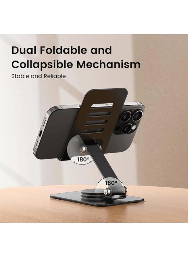 هوم كير حامل هاتف ذكي مكتبي جديد من هوم كير بريميوم 2026 مع قاعدة دوارة 360 درجة، قابل للطي، حامل هاتف محمول/جهاز لوحي، حامل هاتف خلوي HC 3600 - Image 5